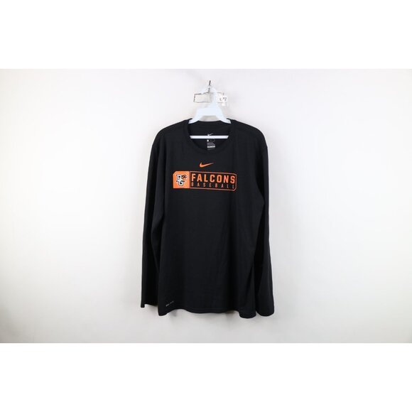 Nike Mens Large Team Issue Bowling Green State University Baseball T-Shirt Black - Picture 1 of 14